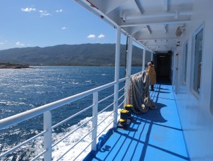 Early morning ferry to Poros - on a brilliant day!