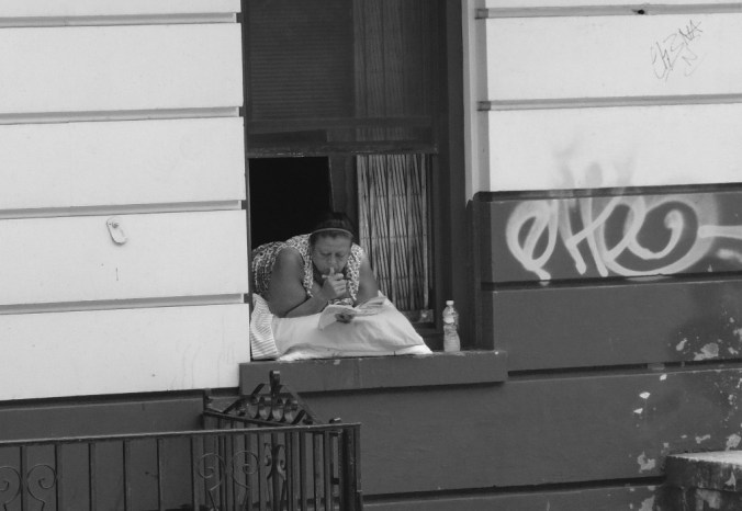 Enjoying the morning air - Bronx Style!